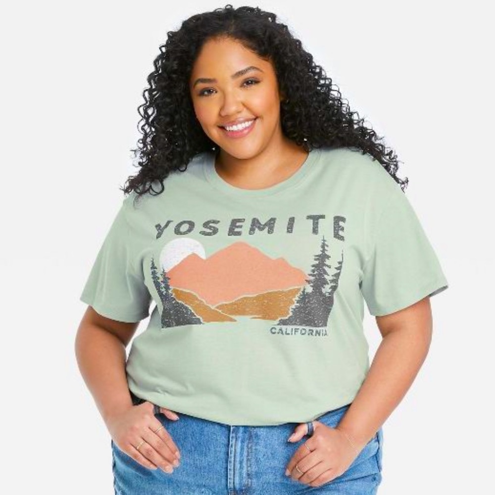 Yosemite Green graphic t-shirt - Size XXL